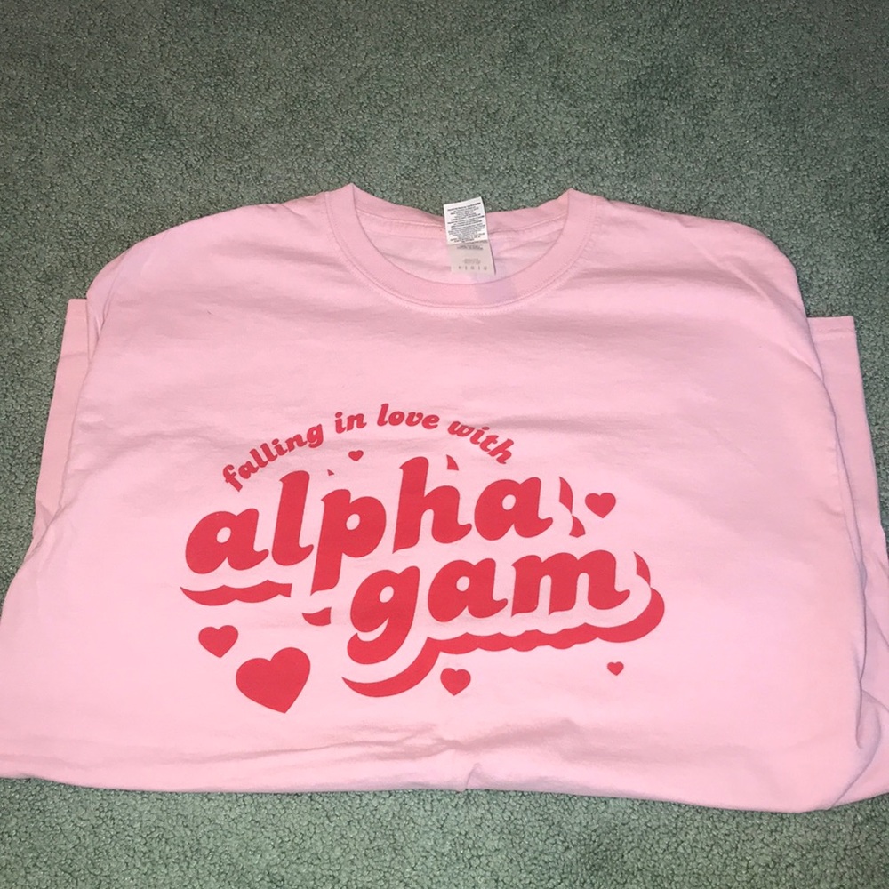 Alpha gam short sleeve t shirt